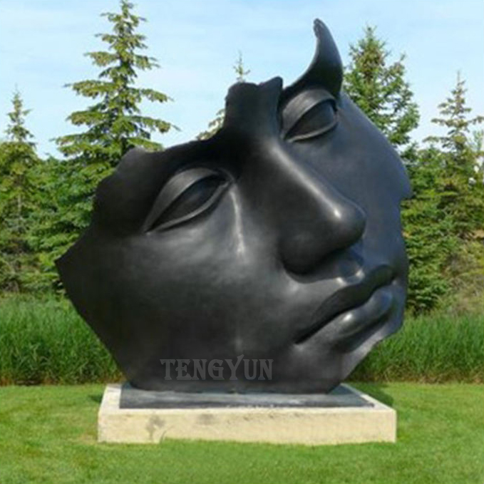 bronze face sculpture (2)