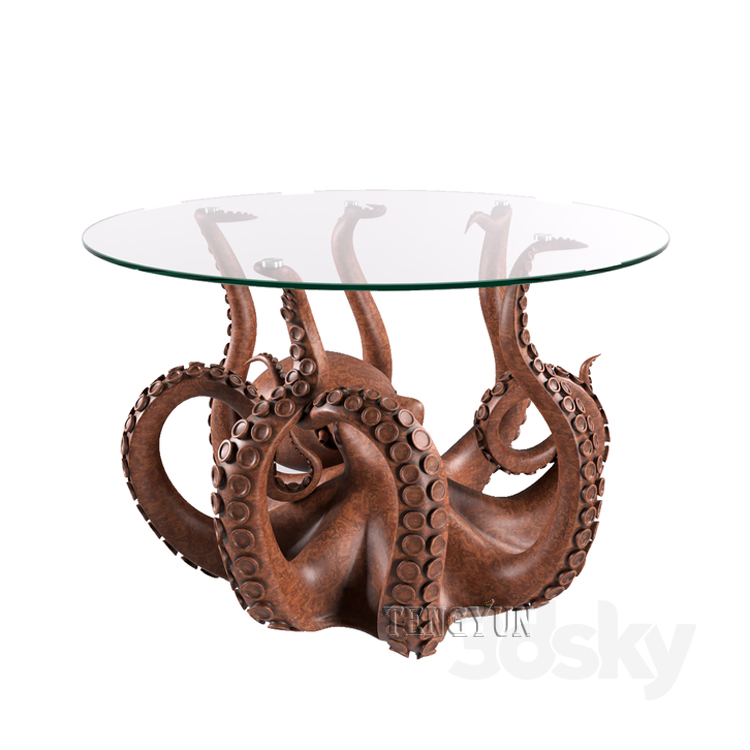 bronze octopus sculpture coffee table