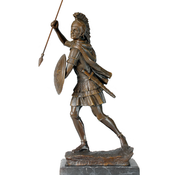 bronze statue warrior