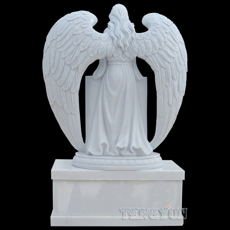 cemetery angel marble statue (3)