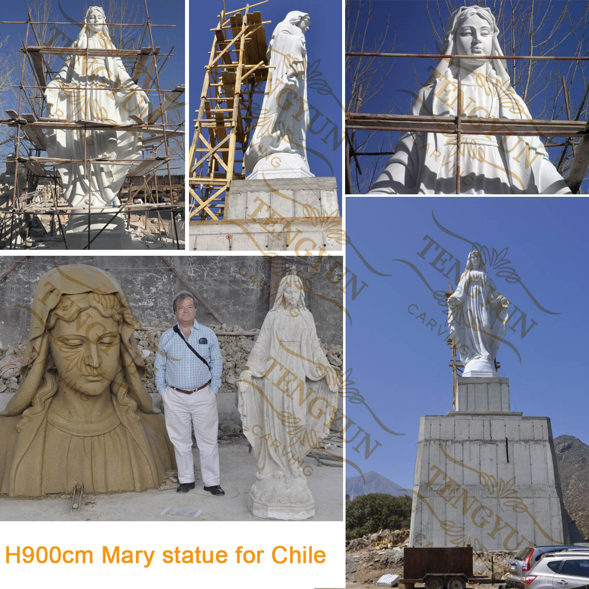 decoration Mary statue