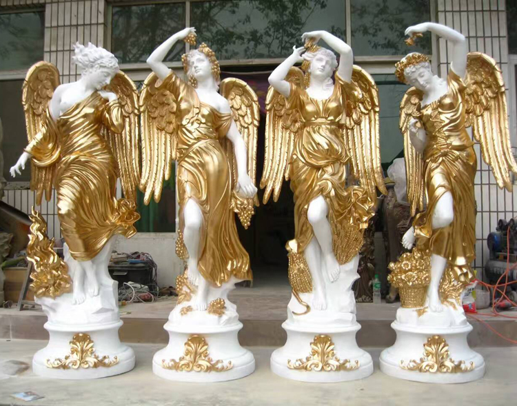 fiberglass four season angel statues