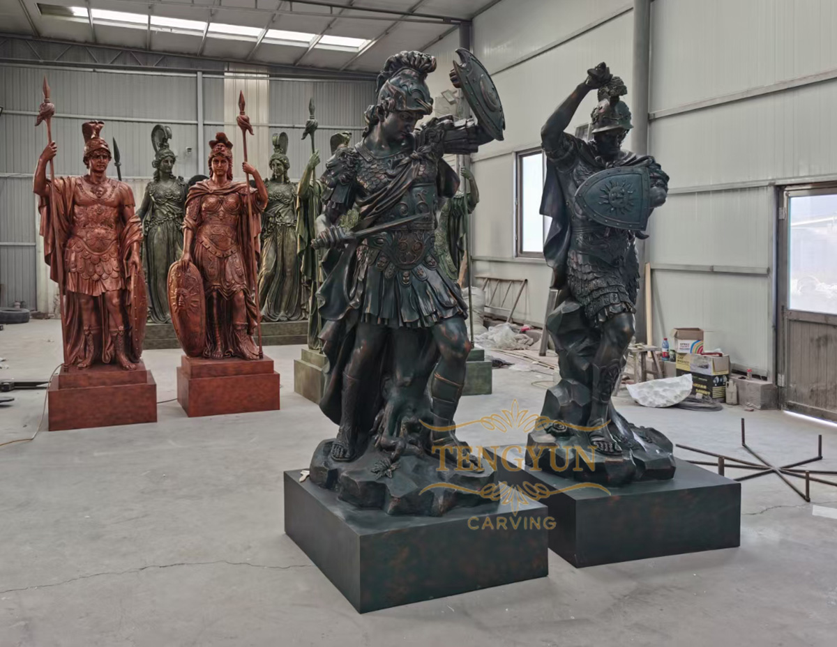 fiberglass warrior statue (2)