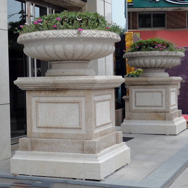 granite flowerpot