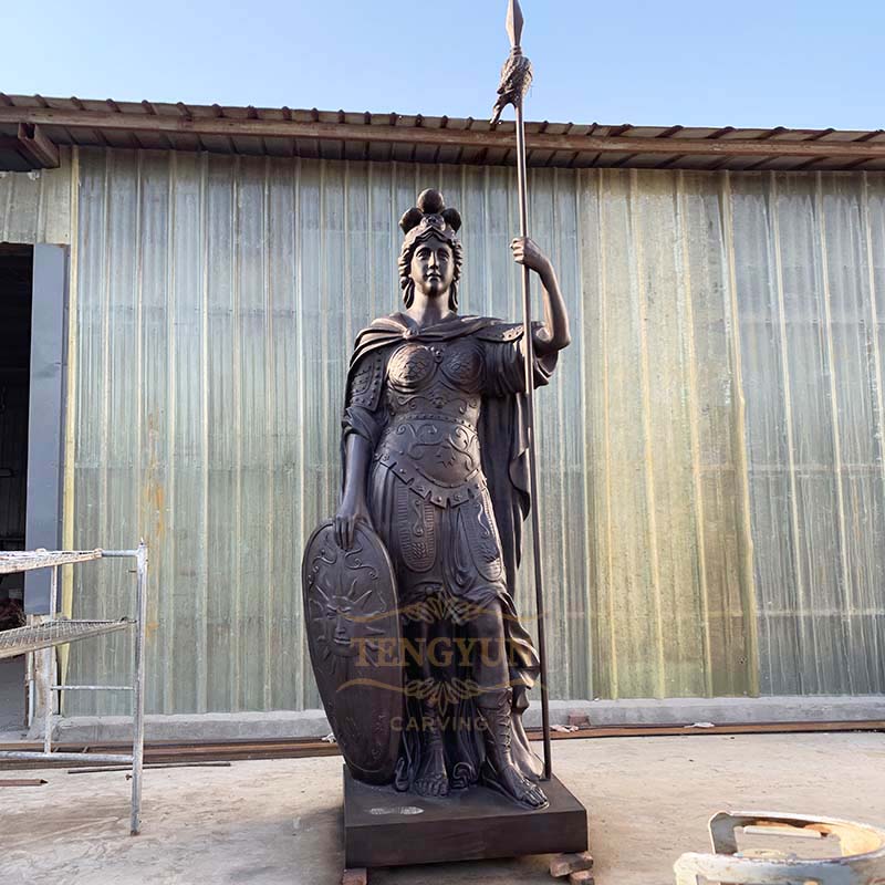 large size bronze warrior statue (2)