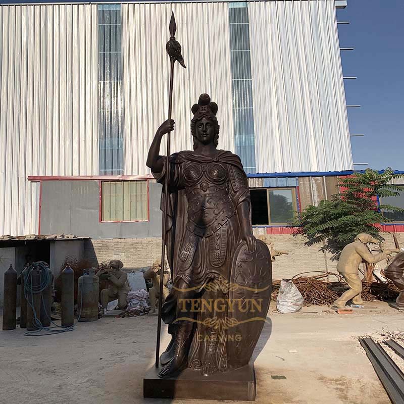 large size bronze warrior statue (5)
