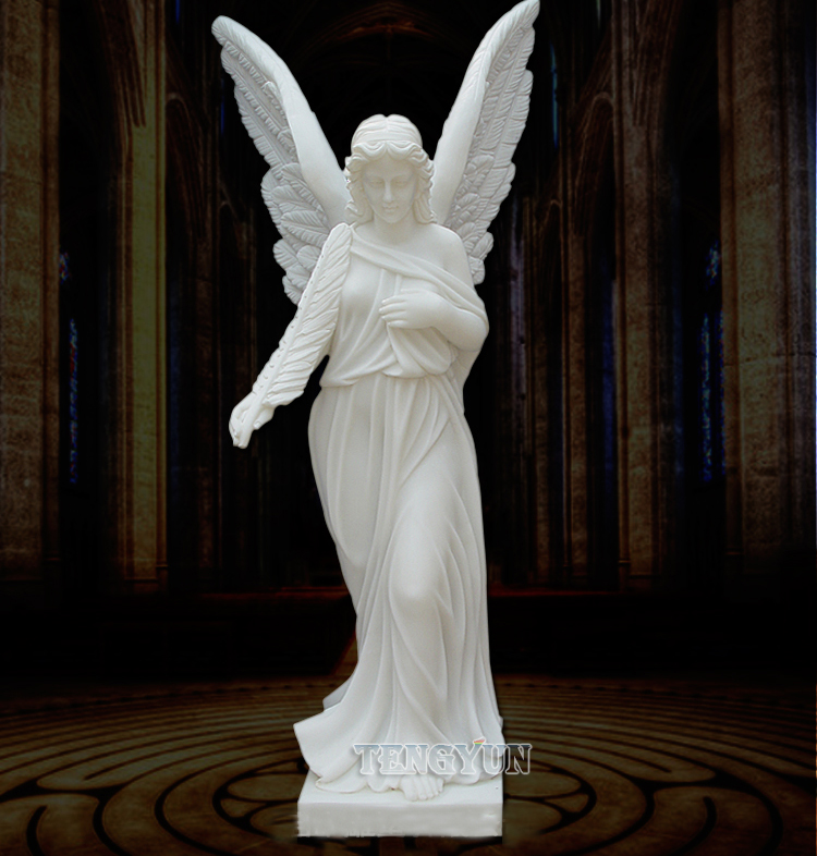 life size marble angel statue (1)