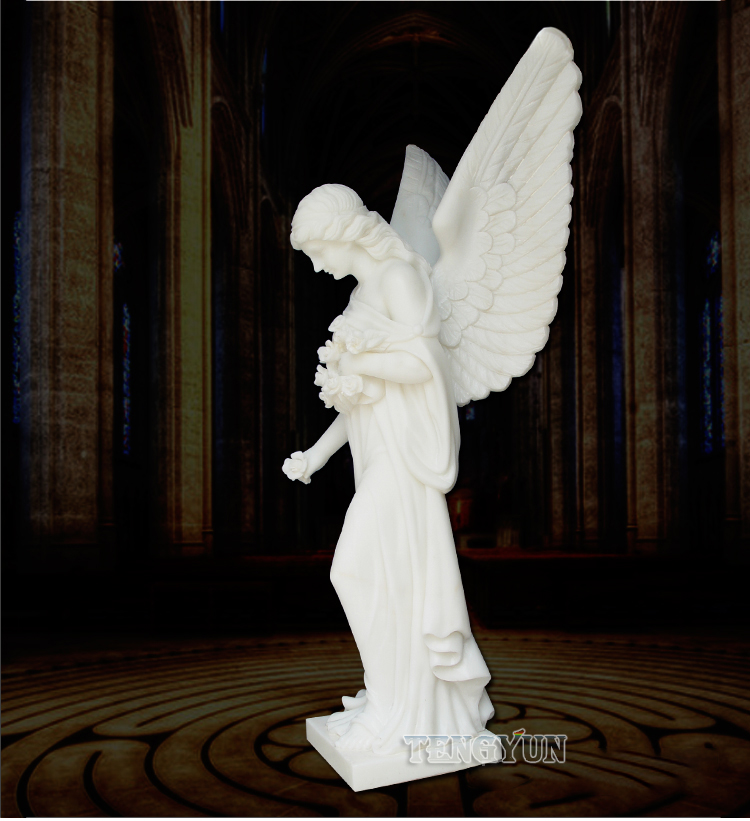 life size marble angel statue (4)