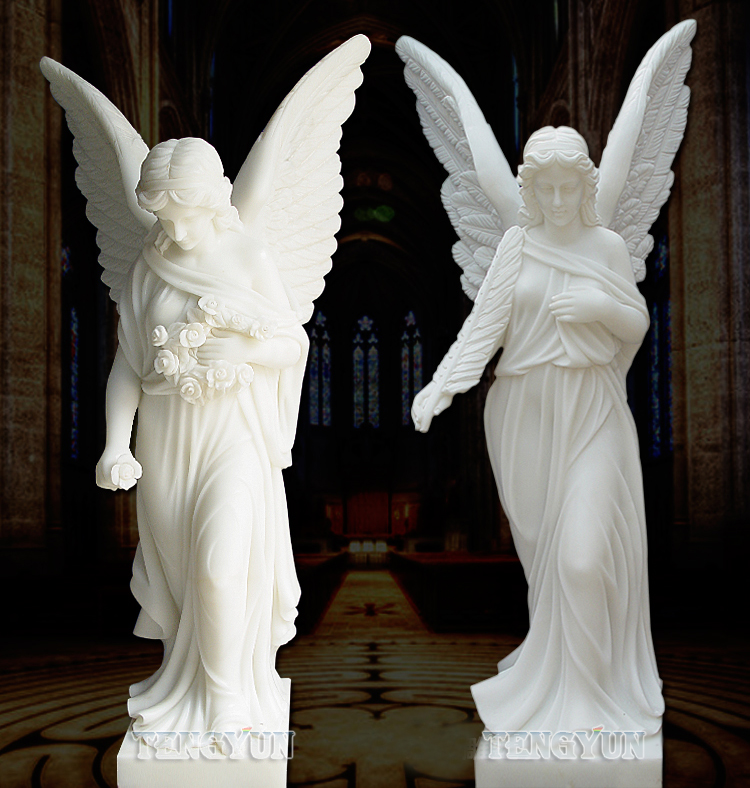 life size marble angel statue (6)