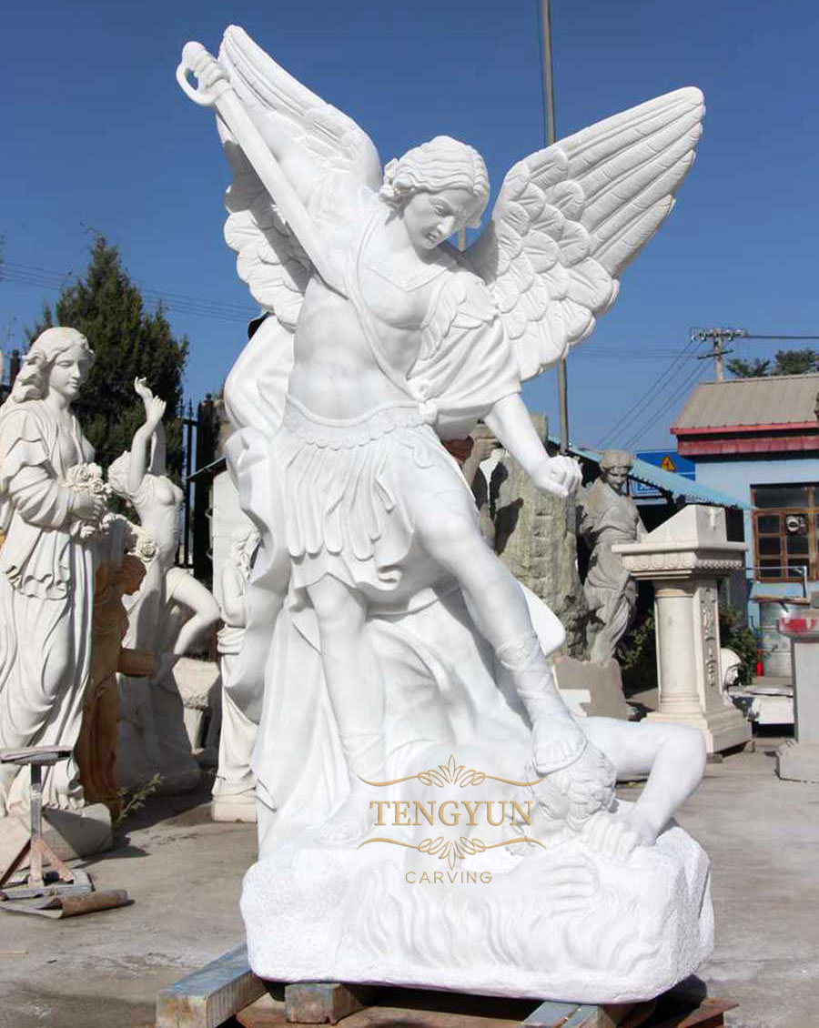 marble-angel-statue Michael Archangel (1)