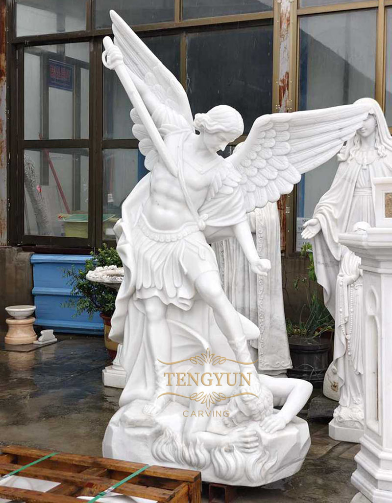marble-angel-statue Michael Archangel (2)