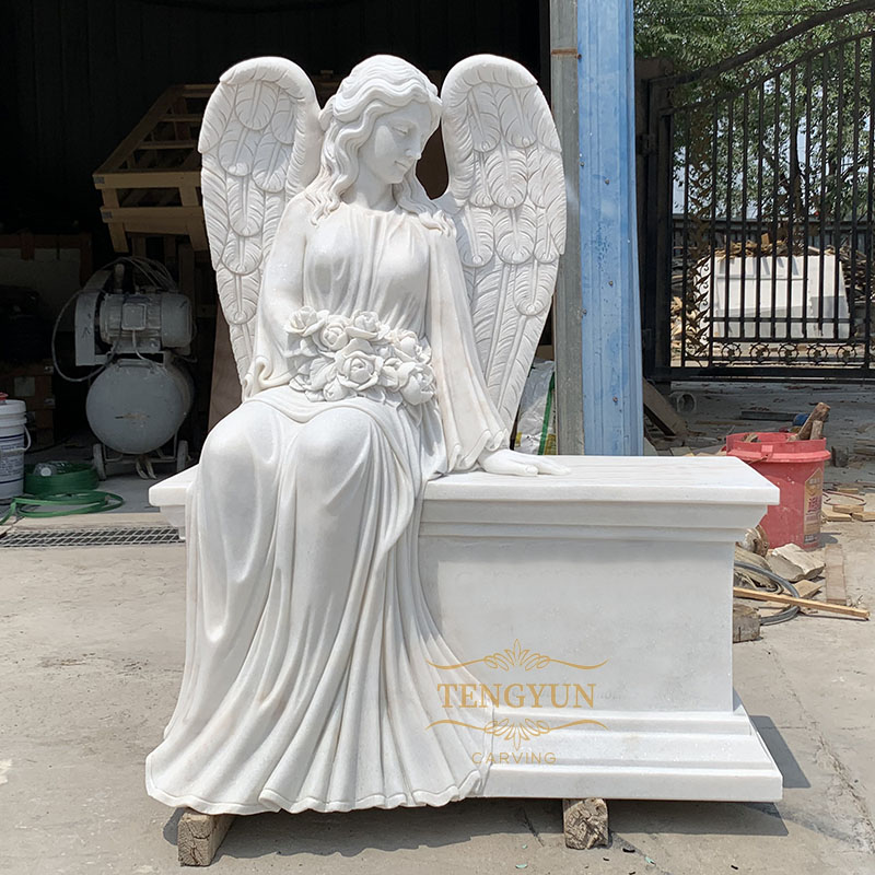 marble cemetery angel statue (1)