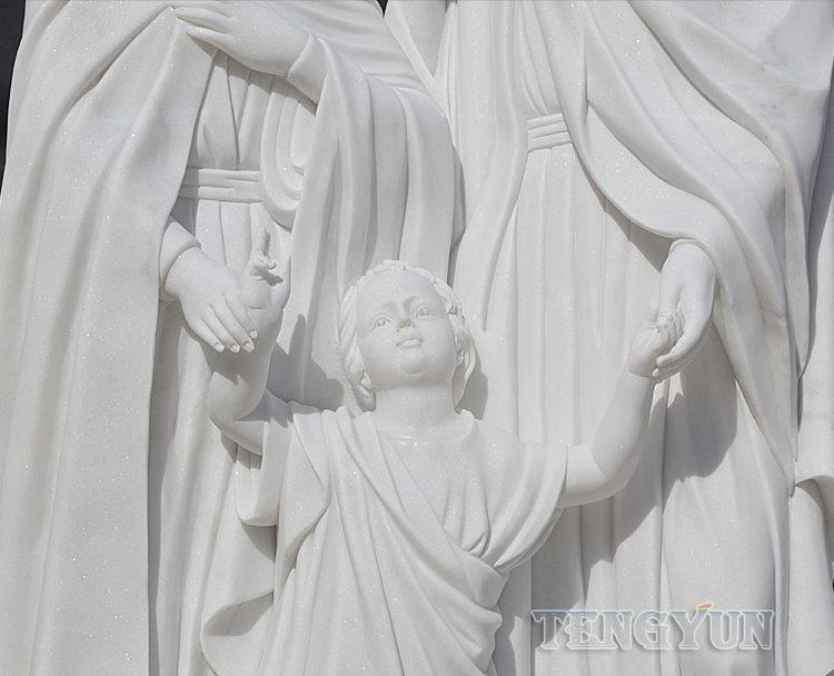 marble holy family Jesus family statues (2)