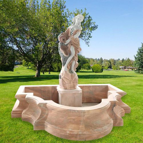 marble lady statue water fountain (4)