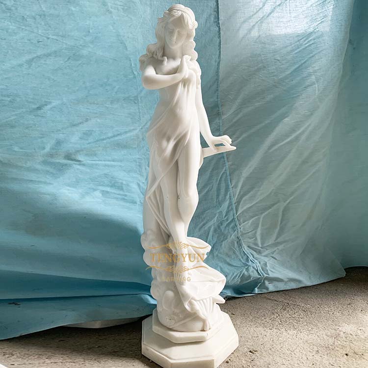 marble statue with moon