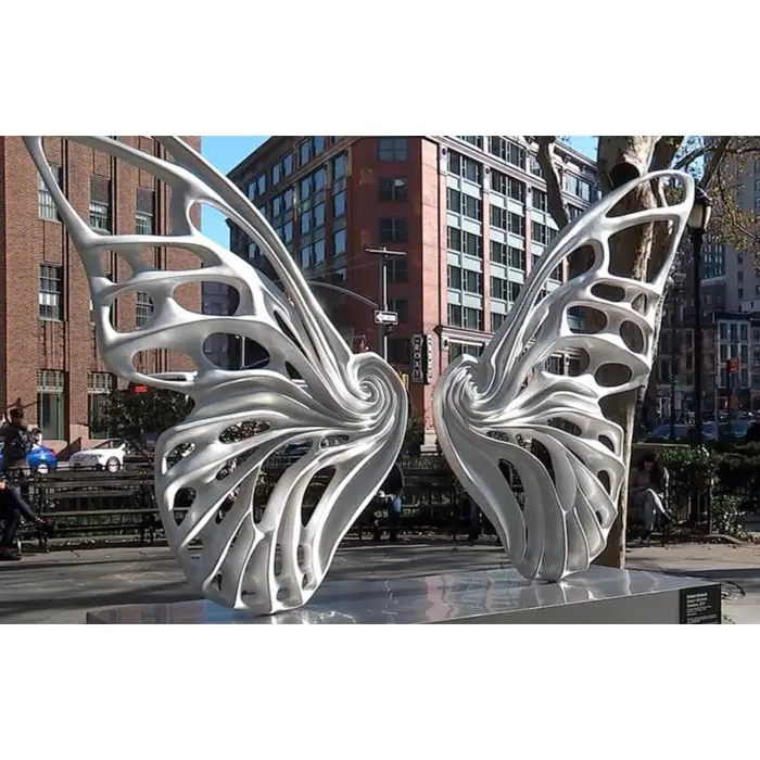 stainless steel butterfly sculpture (2)