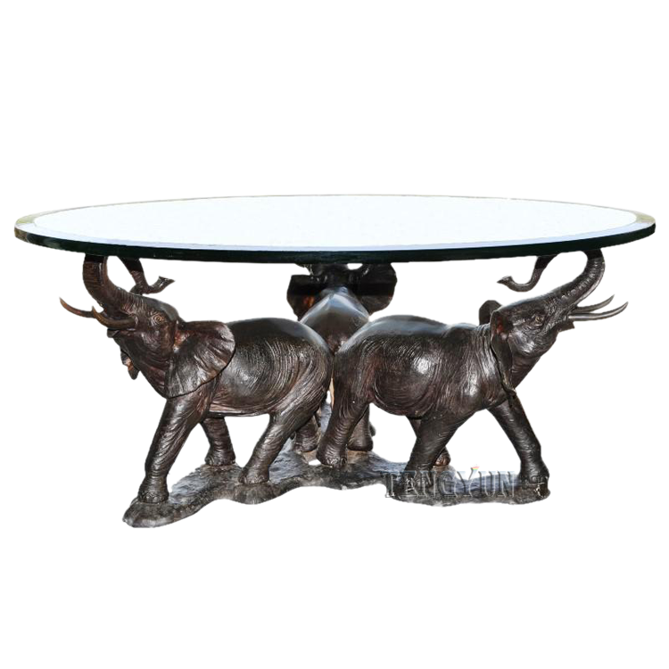 three-elephant-bronze-sculpture-base-coffee-table-with-glass-top-0319