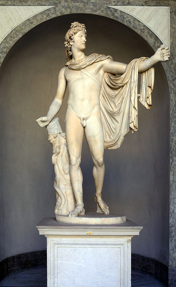 balts marmors Apollo del Belvedere