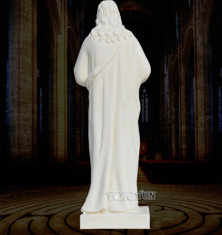 white marble religious Christian Jesus statue (5)